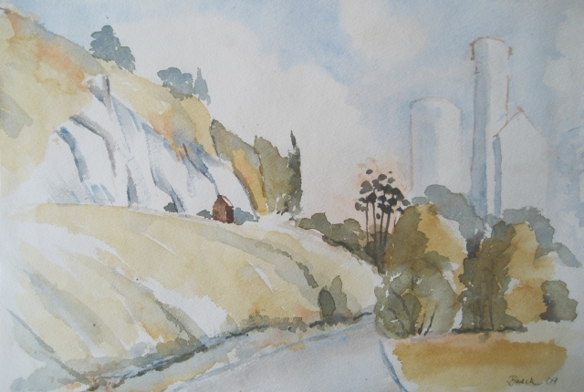 Werk Merkle - Aquarell, Hans Busch